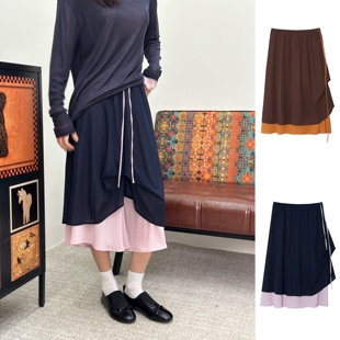 26SS 双色撞色半裙 官方授权 FIRSTINCT