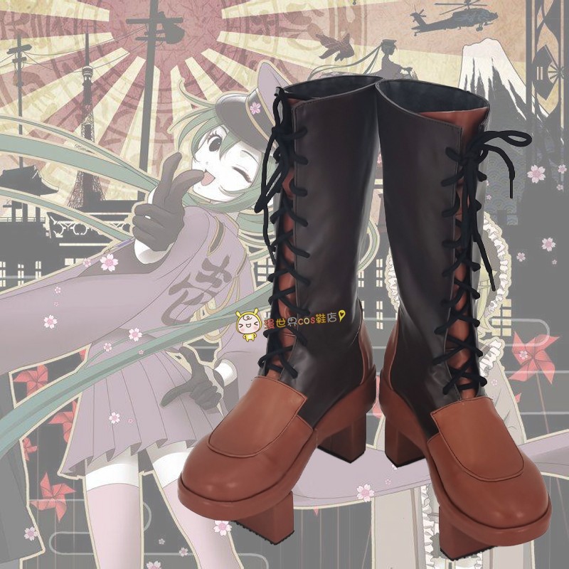 VOCALOID初音千本樱cos鞋定做