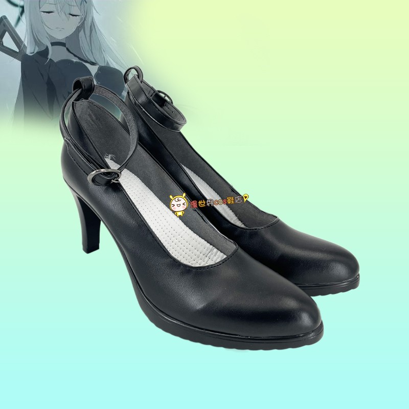 蔚蓝档案黑化砂狼白子cos鞋