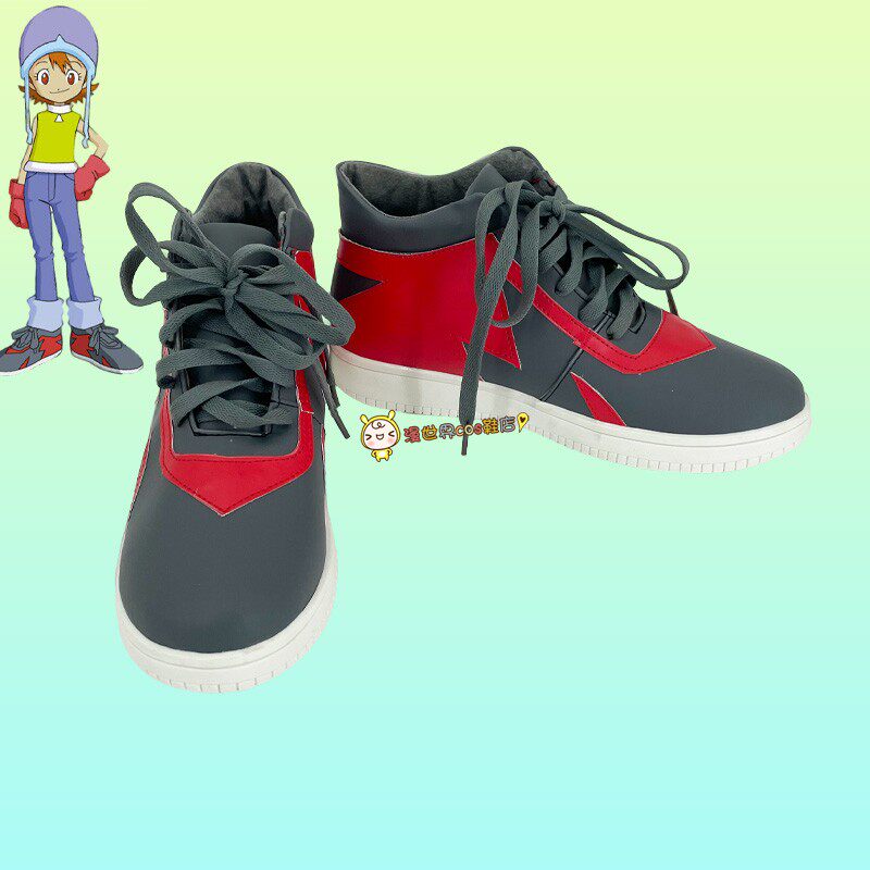 数码宝贝素娜cos鞋2633角色扮演漫展白底大码cosplay靴子来图定制
