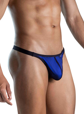 CleverModa 性感高弹轻薄男士丁字裤纱网双层U凸囊袋低腰运动1676