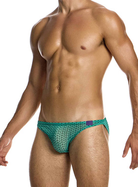 MODUS VIVENDI性感高弹超薄纱网微透视男士三角内裤囊袋 04513