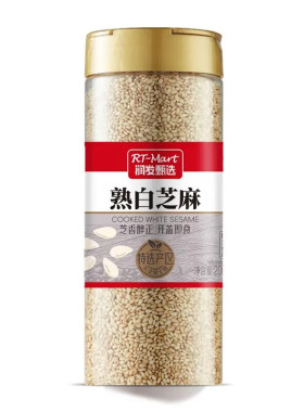 RT-Mart 熟白芝麻200g 低温炒制五谷杂粮烘焙烧烤蘸料