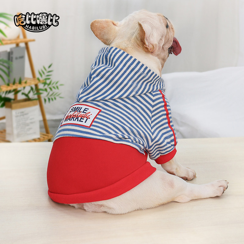 宠物狗衣服小型犬秋冬装法斗柯基泰迪雪瑞纳中型犬春秋薄绒两脚衣