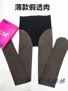 袜 显瘦收腹提臀打底裤 春璐嘉7215水光袜黑丝透肤假透肉连裤 袜薄款