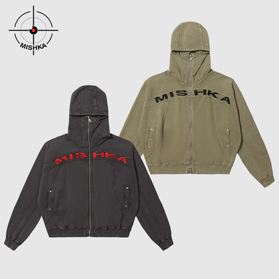 MISHKA高领全拉链防风与造型兼备