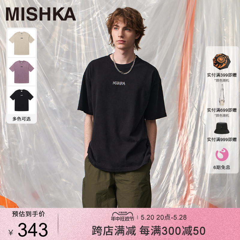 MISHKA短袖数码印花T恤