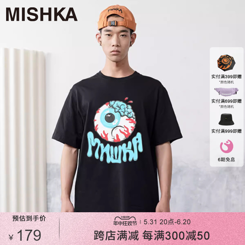 Mishka大眼球潮牌新款T恤