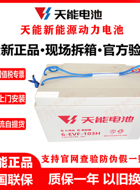 天能蓄电瓶观光车洗地机电池电动四轮车三轮车12V100AH80A6V200AH