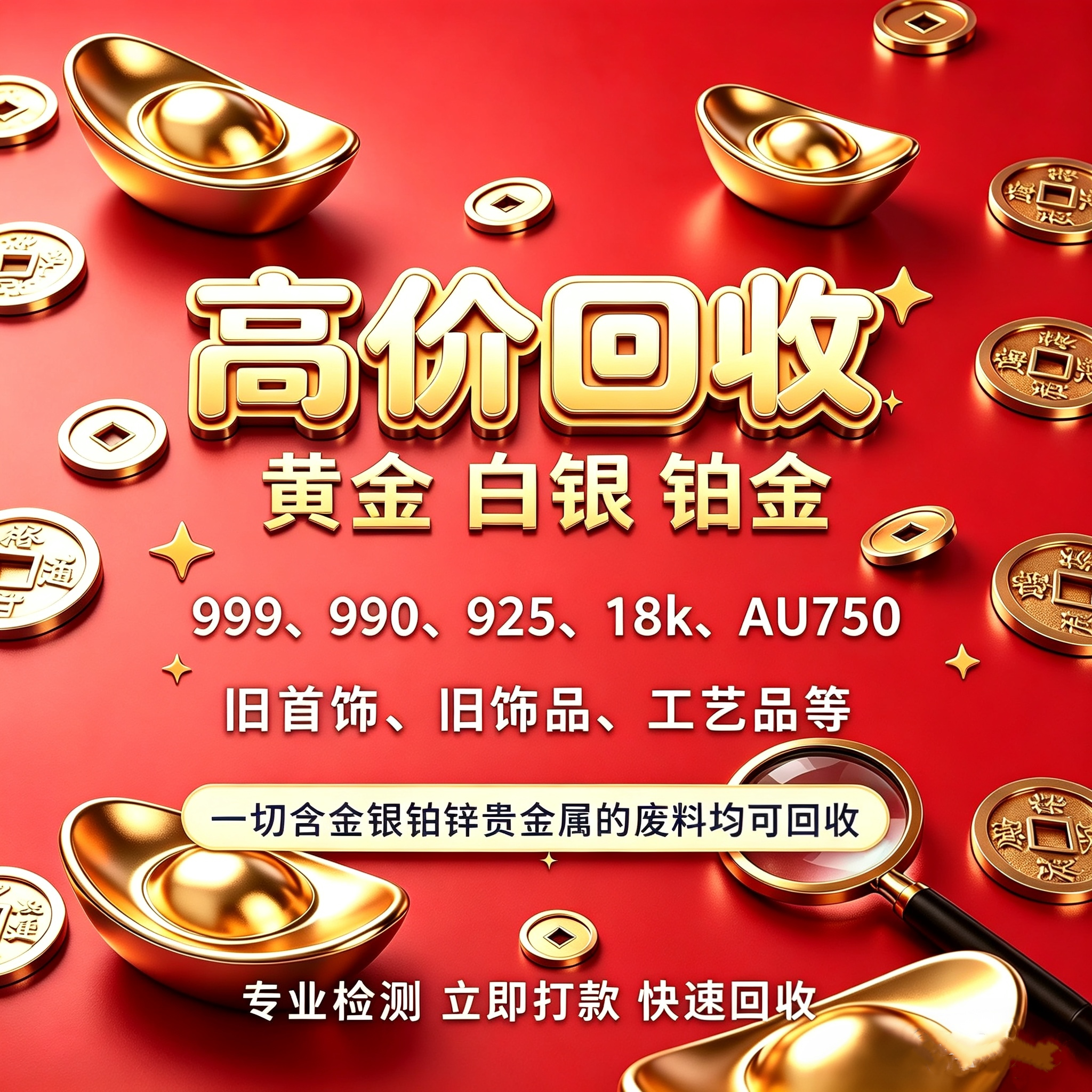 白银回收银条摆件925首饰990银浆银废料999银砖块银元银摆首饰
