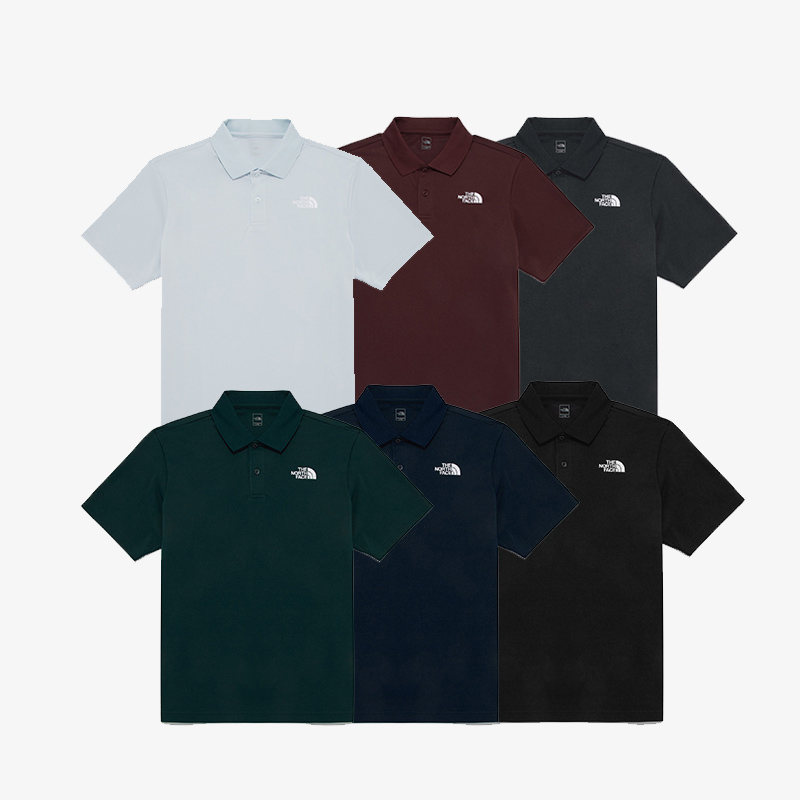 韩国北面25款男女Polo短袖T恤