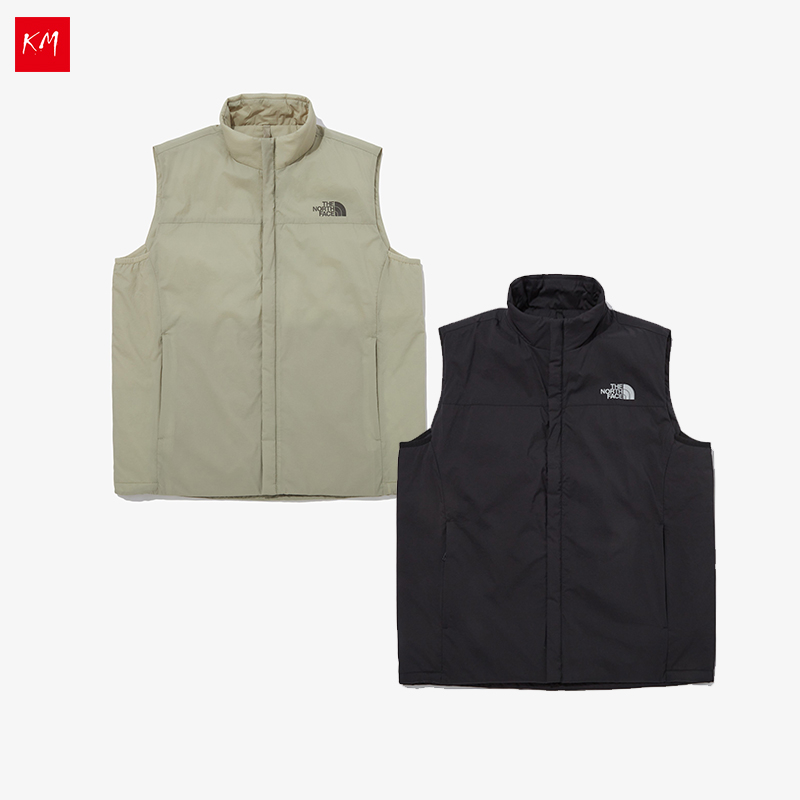 韩代北面23款男女立领保暖棉马甲