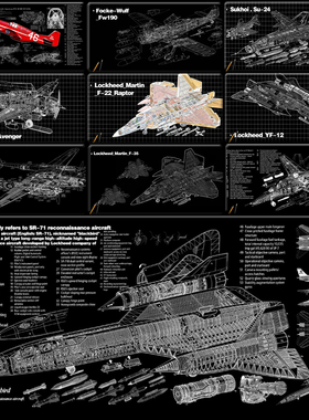 MIG-23战斗机鼠标垫歼31 F15 苏27办公设计稿图纸游戏键盘书桌垫