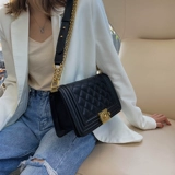 Летняя небольшая сумка через плечо, модная цепь, черная сумка на одно плечо, коллекция 2021, на цепочке