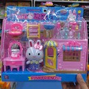 小兔子过家家玩具 一言粉红兔冰箱购物车女孩儿童收银机仿真厨房
