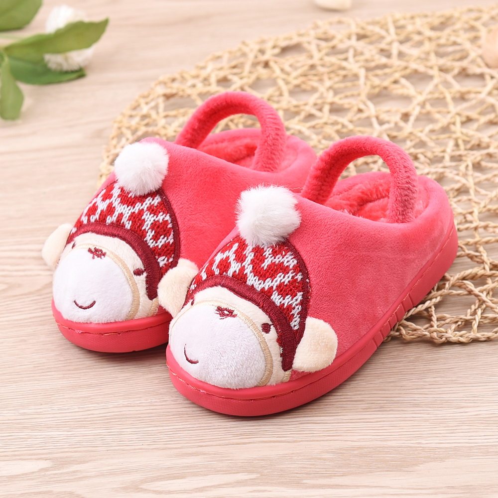 Pantoufles enfants en suède CHEERFUL MARIO pour hiver - semelle tendon - Ref 1024377 Image 3