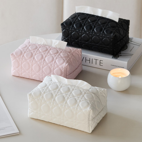 meelyhome奶油风纸巾盒