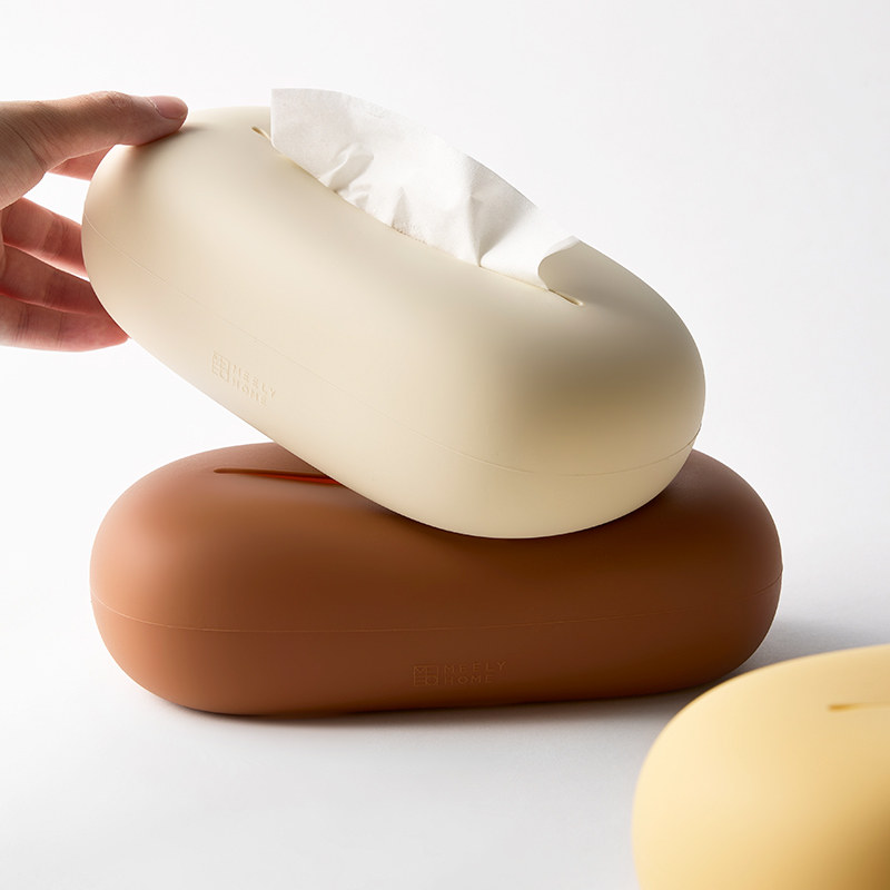 meelyhome奶油风硅胶纸巾盒高档客厅抽纸盒纸巾收纳盒厕所纸巾盒,收纳整理,纸巾盒,淘宝优惠券,粉丝福利购,淘宝优惠卷