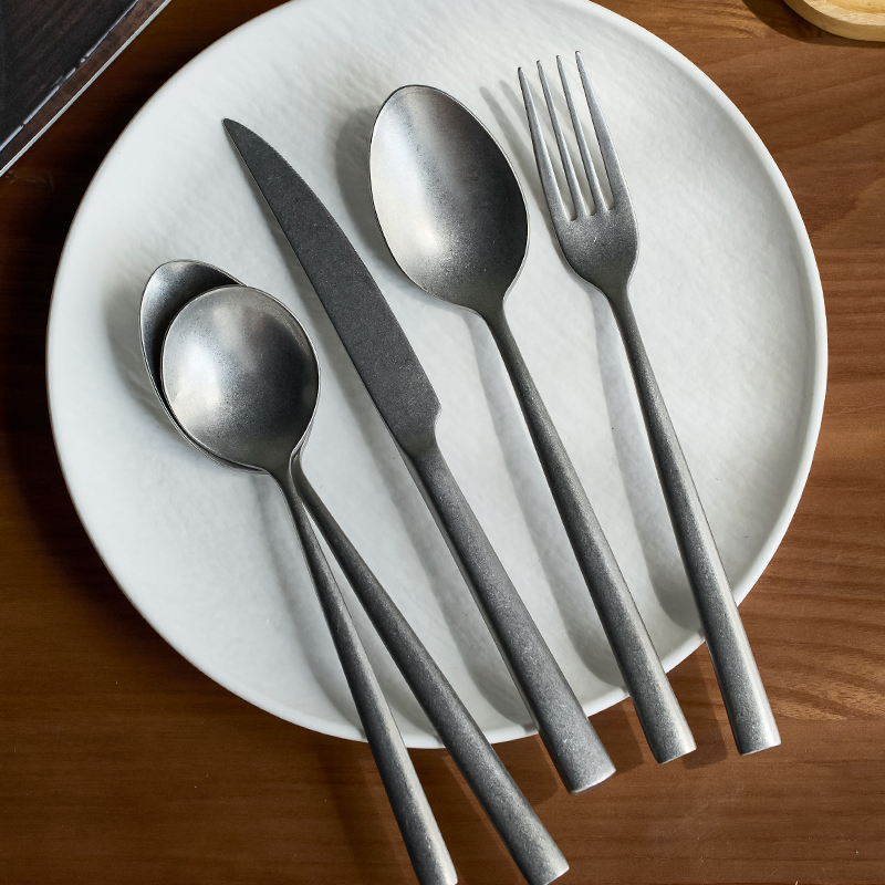 meelyhome复古不锈钢刀叉勺