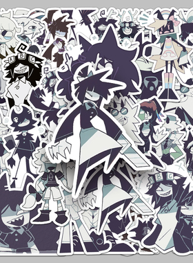 50张FPE行为基础动画贴纸可爱Claire人物周边diy装饰防水电脑贴纸