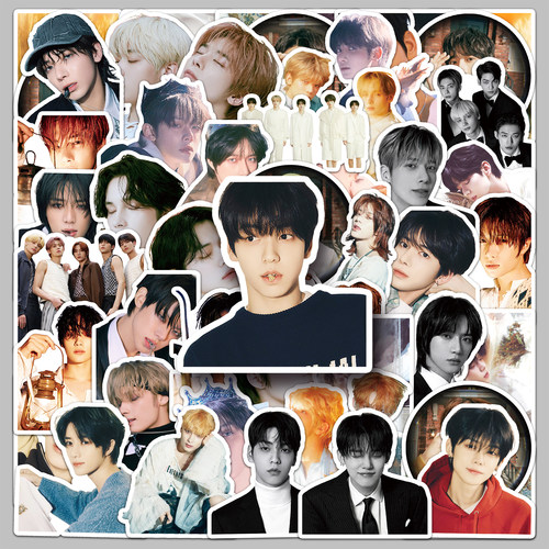 53张Tomorrow X Together贴纸韩国男团周边文具手机壳DIY咕卡贴纸