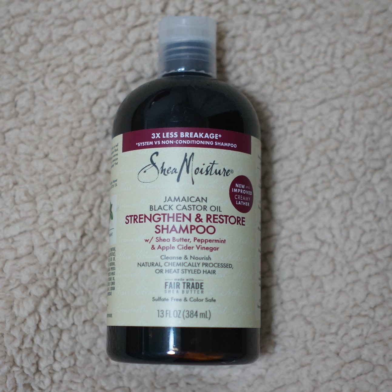 现货shea moisture牙买加系列烫染舒缓滋养洗发水384ml改善受损