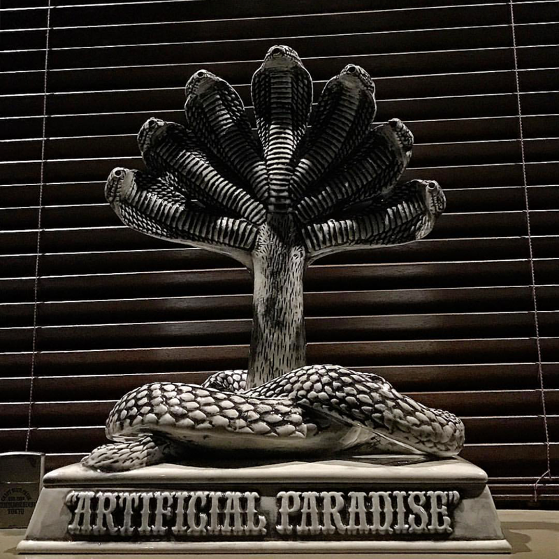 潮牌nbhd七头蛇香炉黑暗风陶瓷香薰炉创意潮流周边蛇形装饰摆件