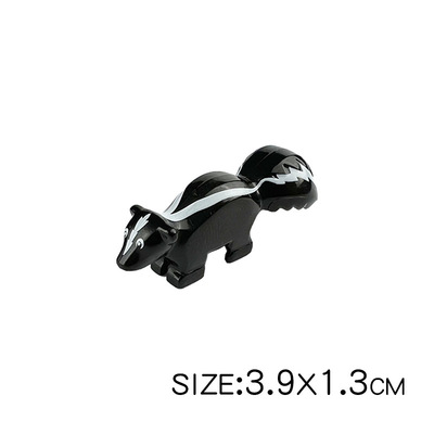 兼容某高小颗粒积木动物臭鼬猫狗小鸟鳄鱼马兔子山羊拼装益智玩