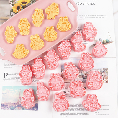 labubu拉布布卡通饼干模具曲奇黄油饼干切模创意立体周边烘焙工具