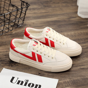 小白鞋冬季加绒女鞋2025新款保暖二棉鞋女休闲韩版chic网红帆布鞋