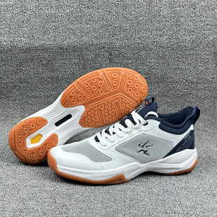 外贸出口台湾单羽毛球乒乓球新款 男款 防滑减震耐磨专业训练运动鞋