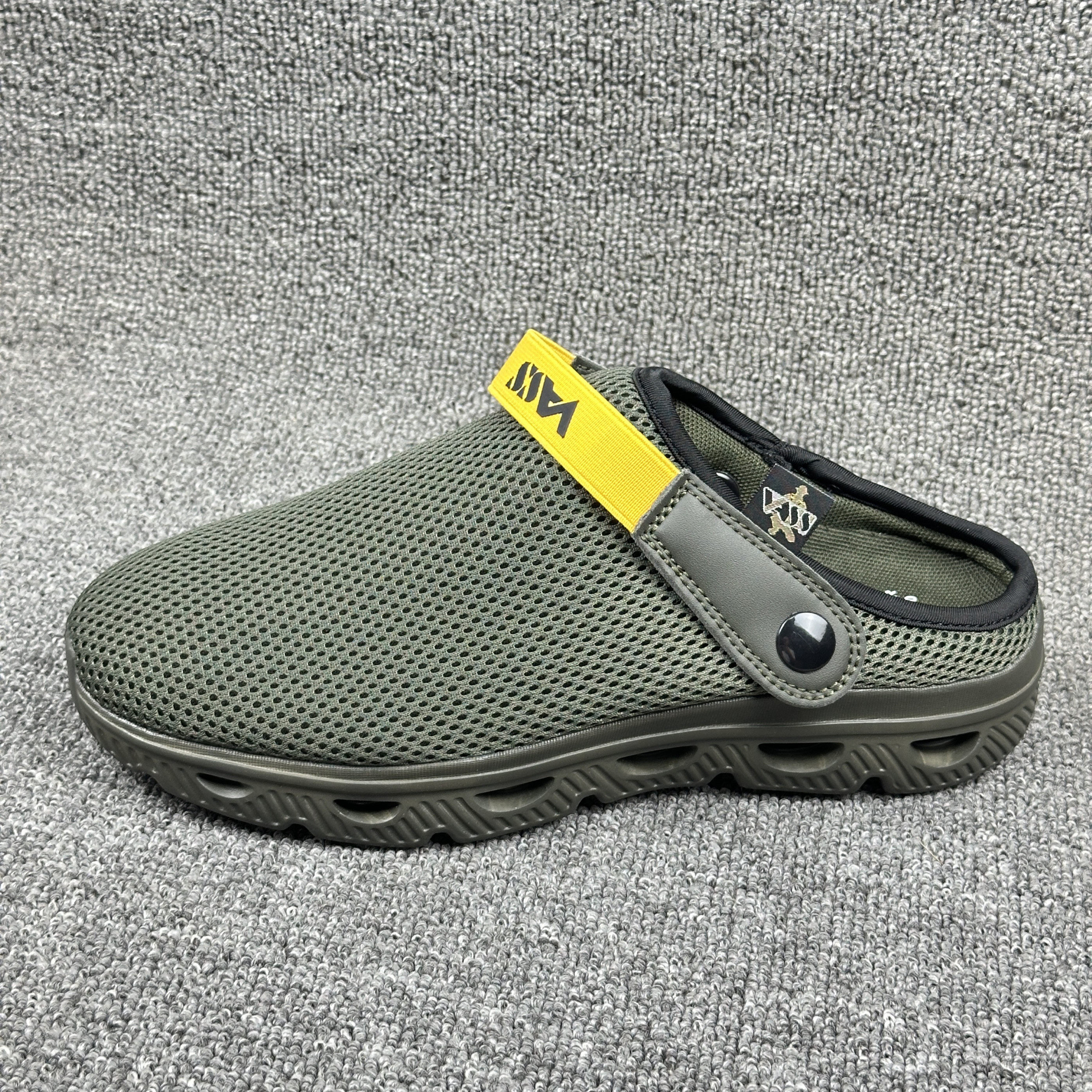 包头拖鞋男士夏季新款透气厚底休闲半托凉鞋大码,流行男鞋,包头拖,淘宝优惠券,粉丝福利购,淘宝优惠卷