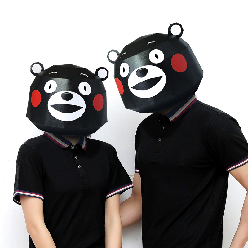 熊本头套裁剪纸模diy手工可爱