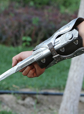刺客信条3神刃Ezio COSPLAY道具 1/1袖剑袖箭可弹射舞台道具玩具