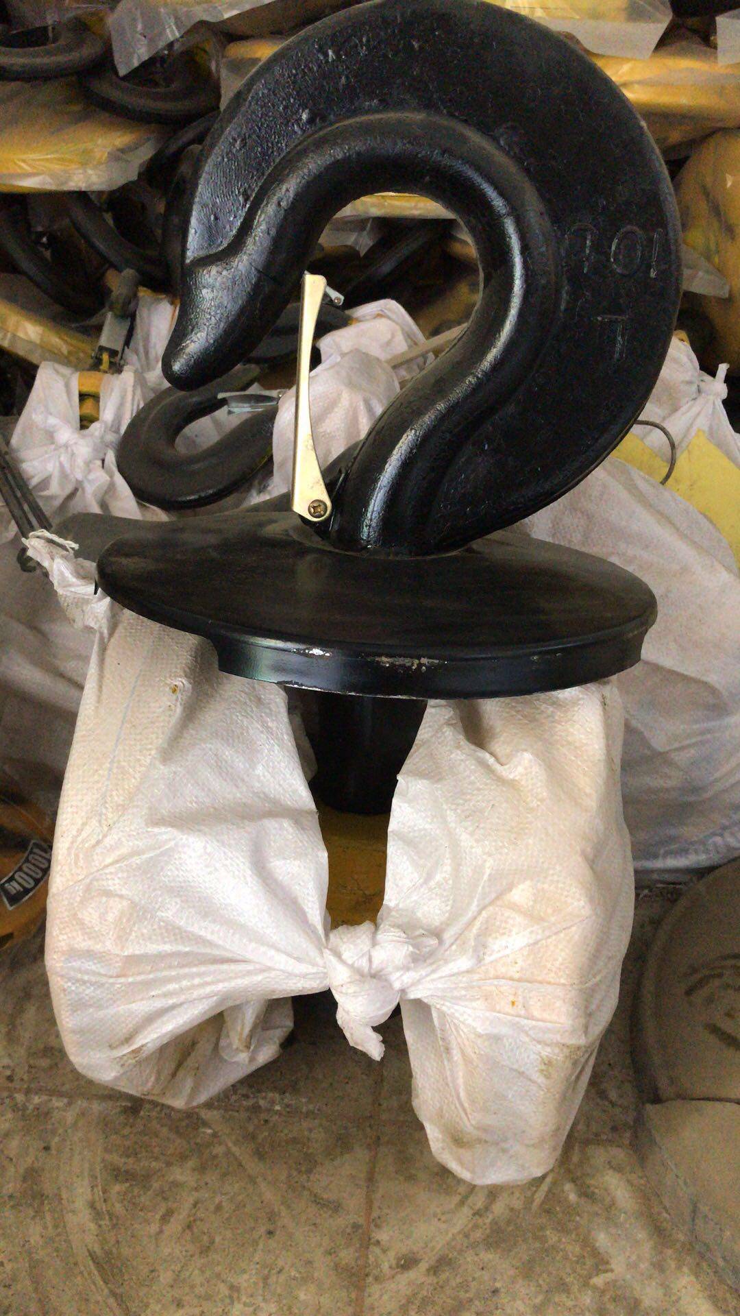 10吨冶金吊钩航吊电动葫芦双轮下钩起重配件天车优质加厚国标吊具