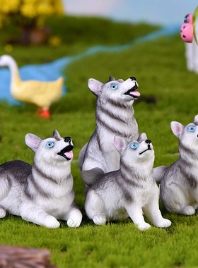 微景观可爱风手工桌面卡通小动物