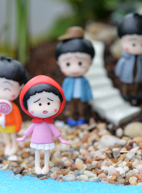 苔藓微景观人物拍摄创意道具摆件