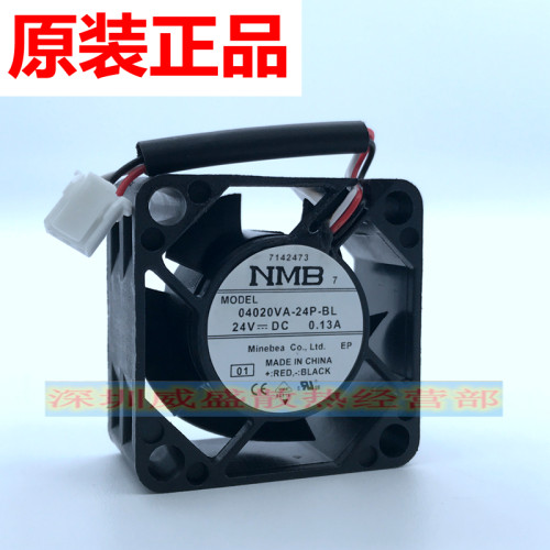 全新NMB 04020VA-24P-BL 4020 24V 0.13A 4CM 安川变频器散热风扇