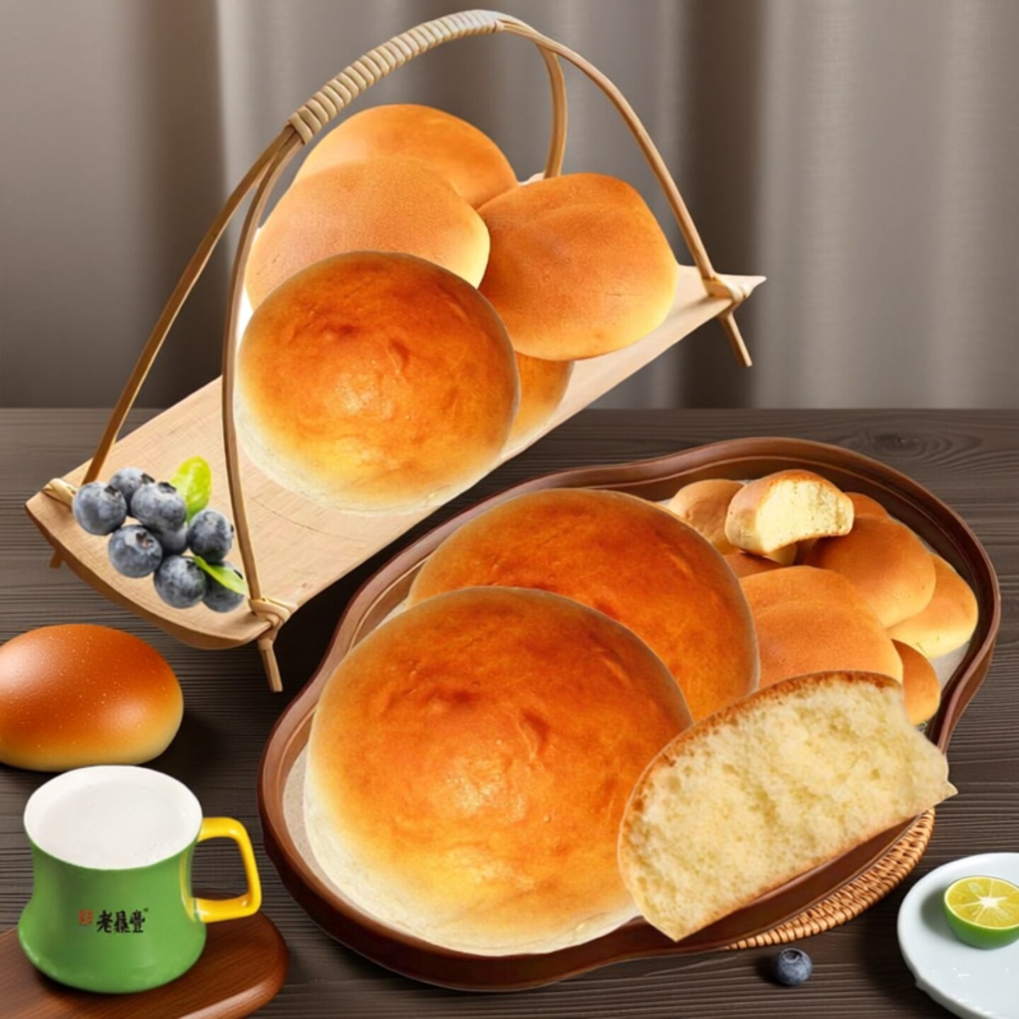 老鼎丰光头小面包糕点心哈尔滨传统东北特产休闲零食茶点批发包邮