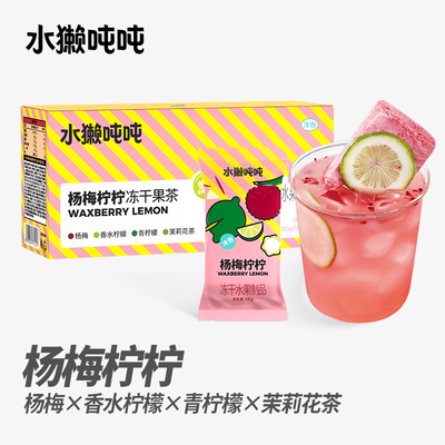 水獭吨吨杨梅柠柠即溶冻干果茶