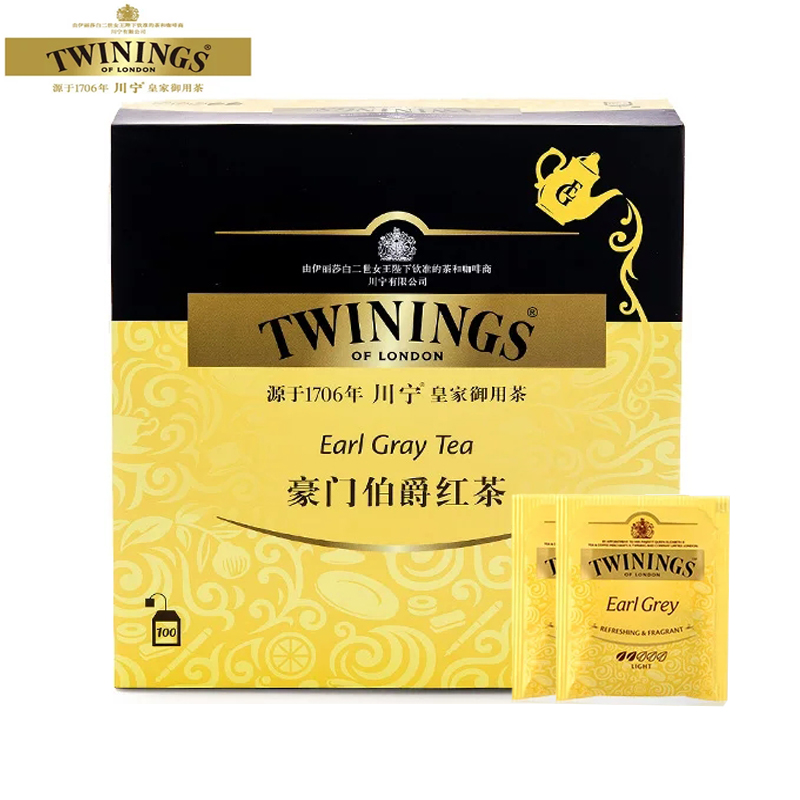 川宁豪门伯爵红茶100片欧洲进口