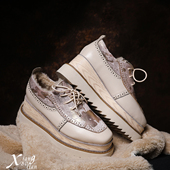 XIANGBOLIAN 保暖毛毛雪地鞋 增高7厘米厚底毛毛单鞋 女士坡跟新款