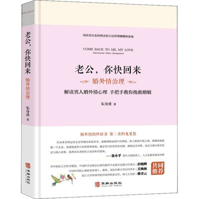 老公，你快回来：婚外情治理 朱身勇著 解读男人婚外情心理，手把手教你挽救婚姻