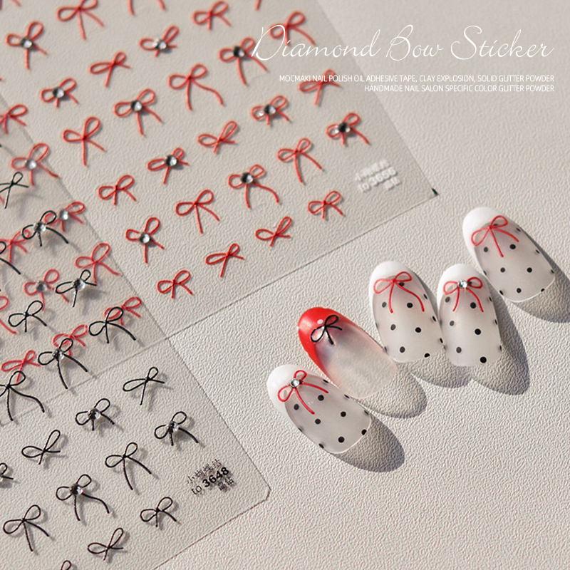 limitpretty蝴蝶结新年贴纸