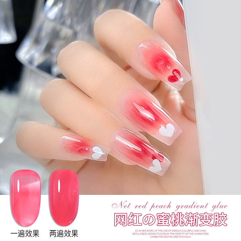 美甲网红冰透腮红甲油胶渐变蜜桃温柔健康玉脂流行显白指甲油开店,彩妆/香水/美妆工具,甲油胶,淘宝优惠券,粉丝福利购,淘宝优惠卷