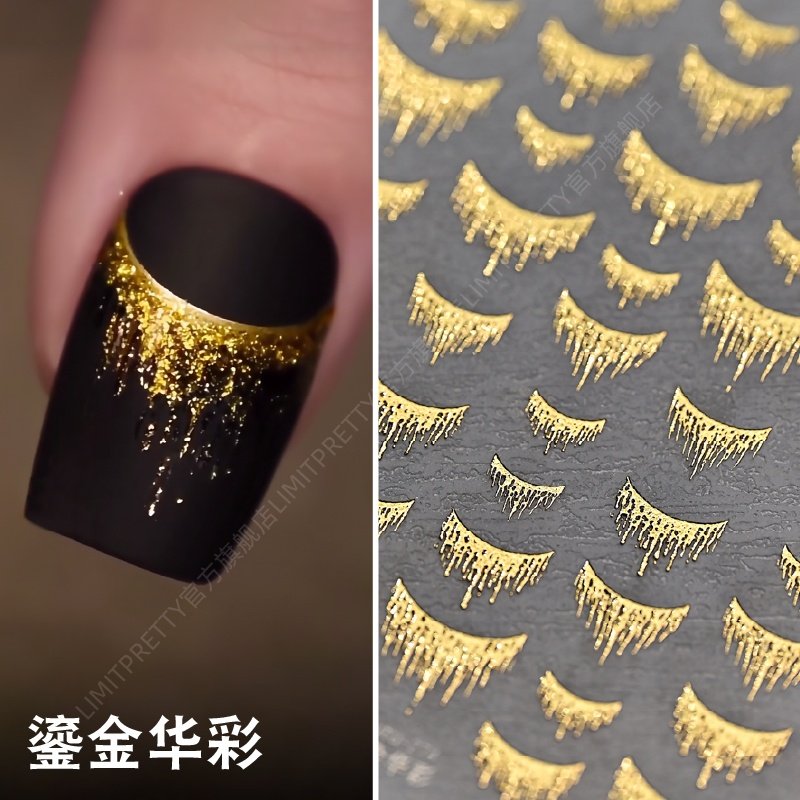 新款爆闪流金岁月镭射粉烫银流苏美甲贴纸鎏金华彩烫金指甲饰品,彩妆/香水/美妆工具,美甲工具,淘宝优惠券,粉丝福利购,淘宝优惠卷