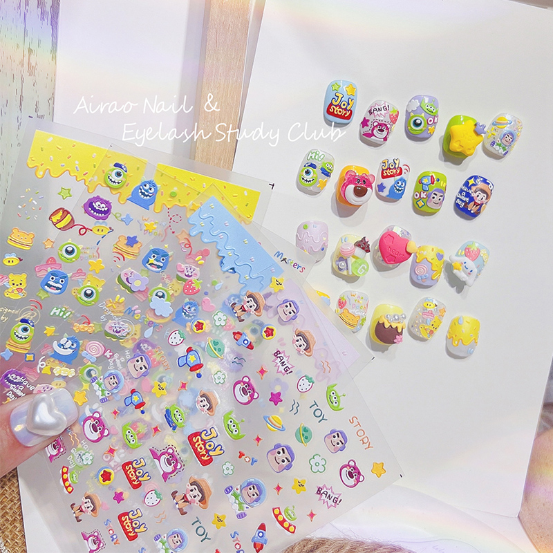 limitpretty美甲卡通立体贴