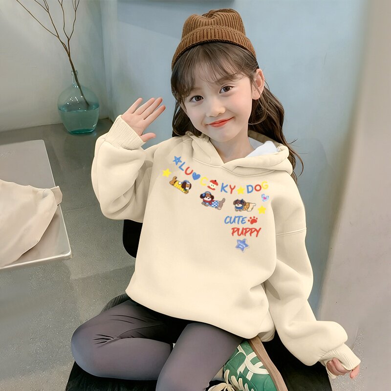 女童加绒卫衣2025新款
