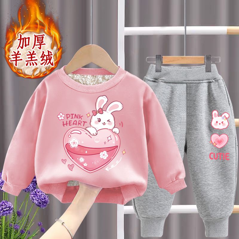 儿童加厚卫衣休闲束脚裤两件套