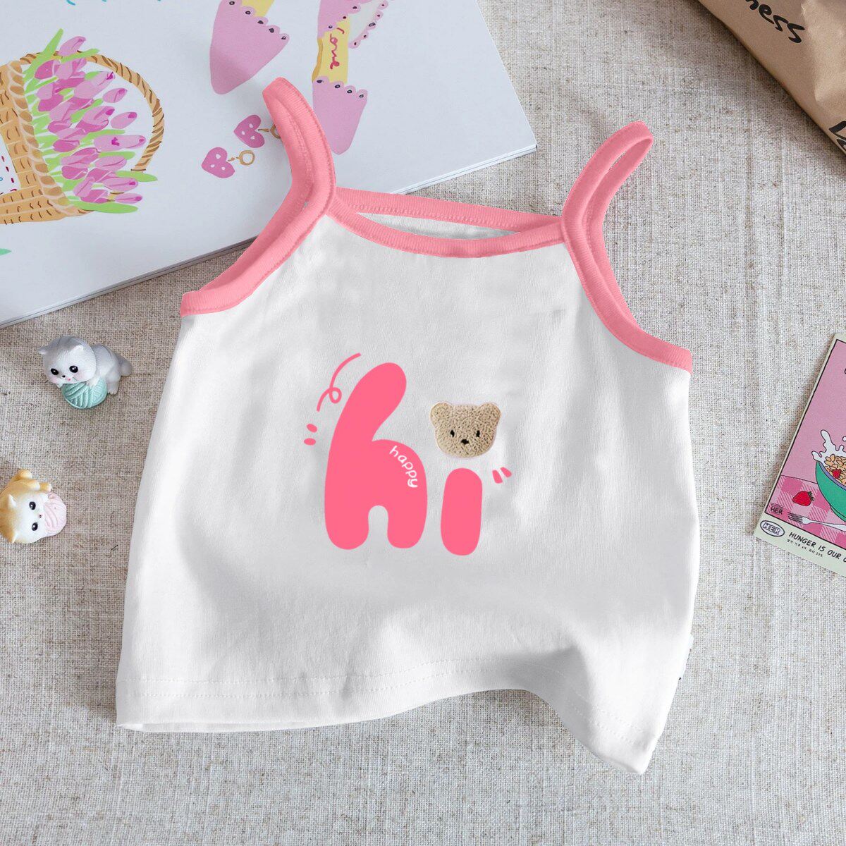 女童背心夏季薄款纯棉女打底内穿宝宝无袖上衣外穿儿童背心吊带衫